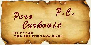 Pero Ćurković vizit kartica